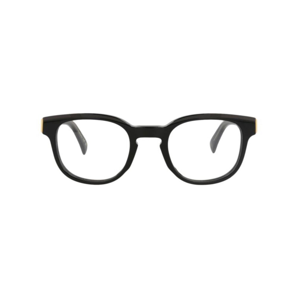 Dunhill Round-Frame Acetate Optical Frames Black Mens